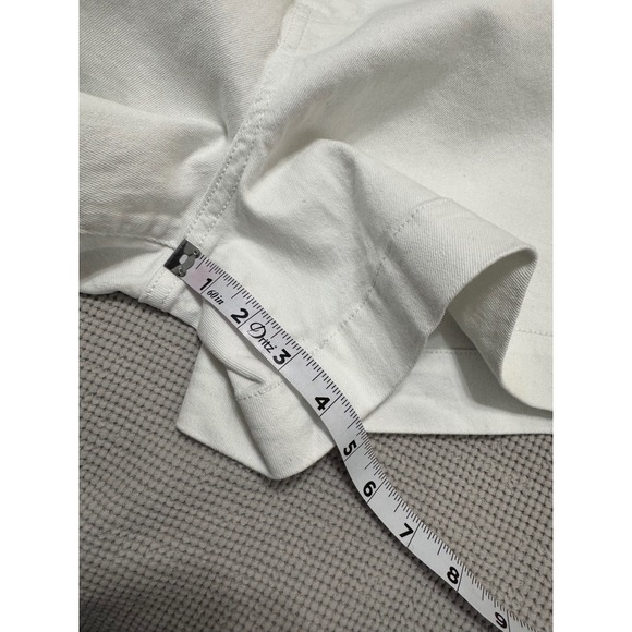 Rebecca Minkoff 90's Short White Denim High Rise Relaxed Fit Size 16 NWT - Picture 10 of 10